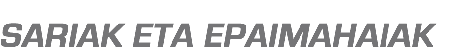 Sariak eta Epaimahaiak