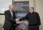 Rueda de prensa. PREMIO KUTXA. 17/8/2011 - Kutxa renueva el acuerdo de patrocinio con el Festival de San Sebasti�n por importe de 250.000 euros.