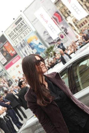 Arrival of Monica Bellucci