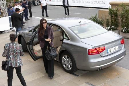 Arrival of Monica Bellucci