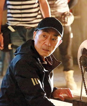 Zhang Yimou filmaketa bitartean.