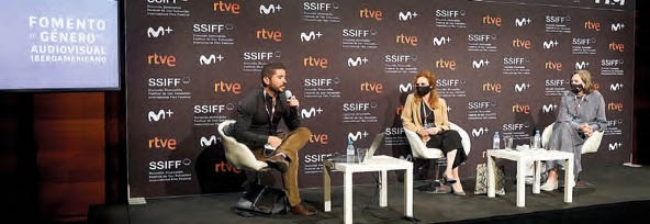 Jaime Tenorio, Beatriz Navas y Cristina Andreu.