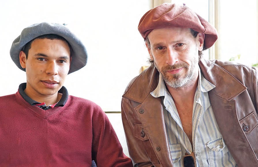 El actor, Cristian Borges, y el director Manuel Nieto.