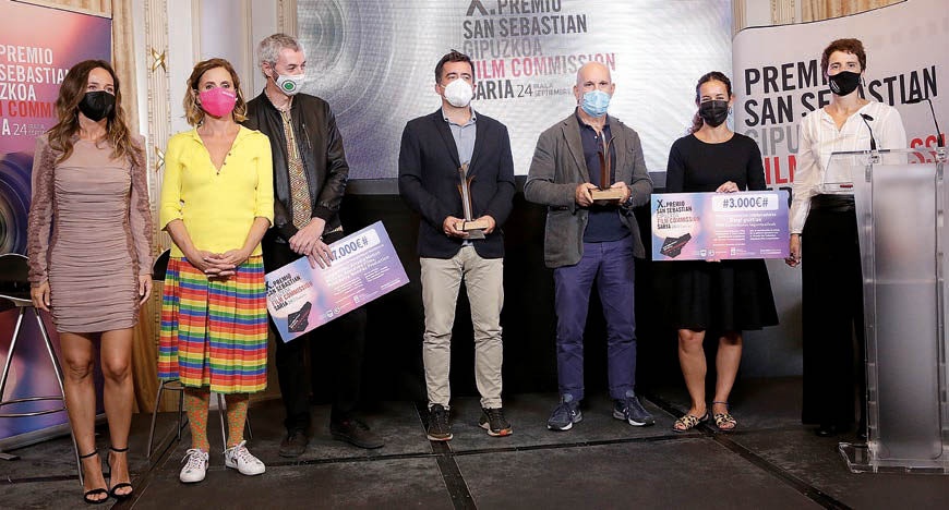 La entrega de premios del X Premio San Sebastián-Gipuzkoa Film Commission.